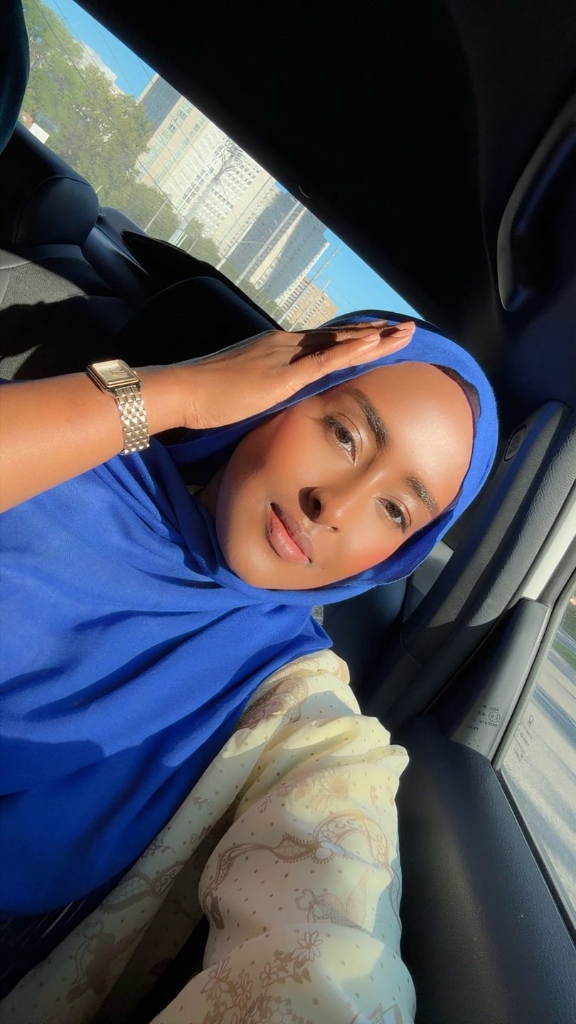 Customer photo review of Cobalt Fringe Modal