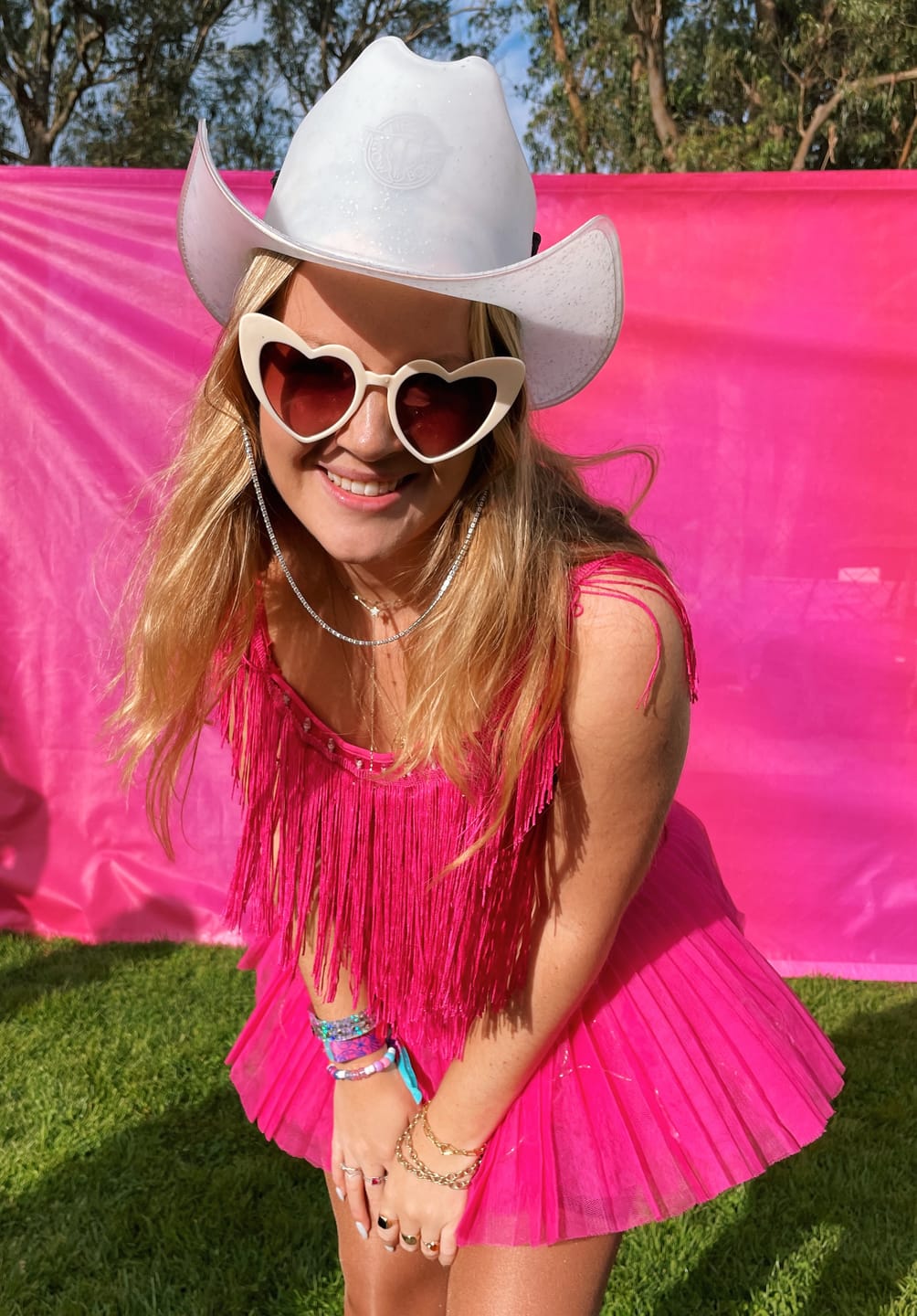 Customer photo review of Light Up Neon Cowboys ® Hat