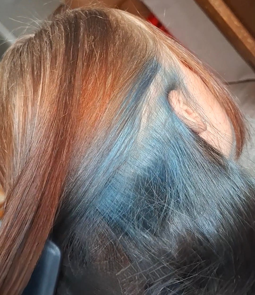 Customer photo review of Mattie Royal Navy - Vegan Semi-Permanent Direct Dye Hair Color Cream 210 ml