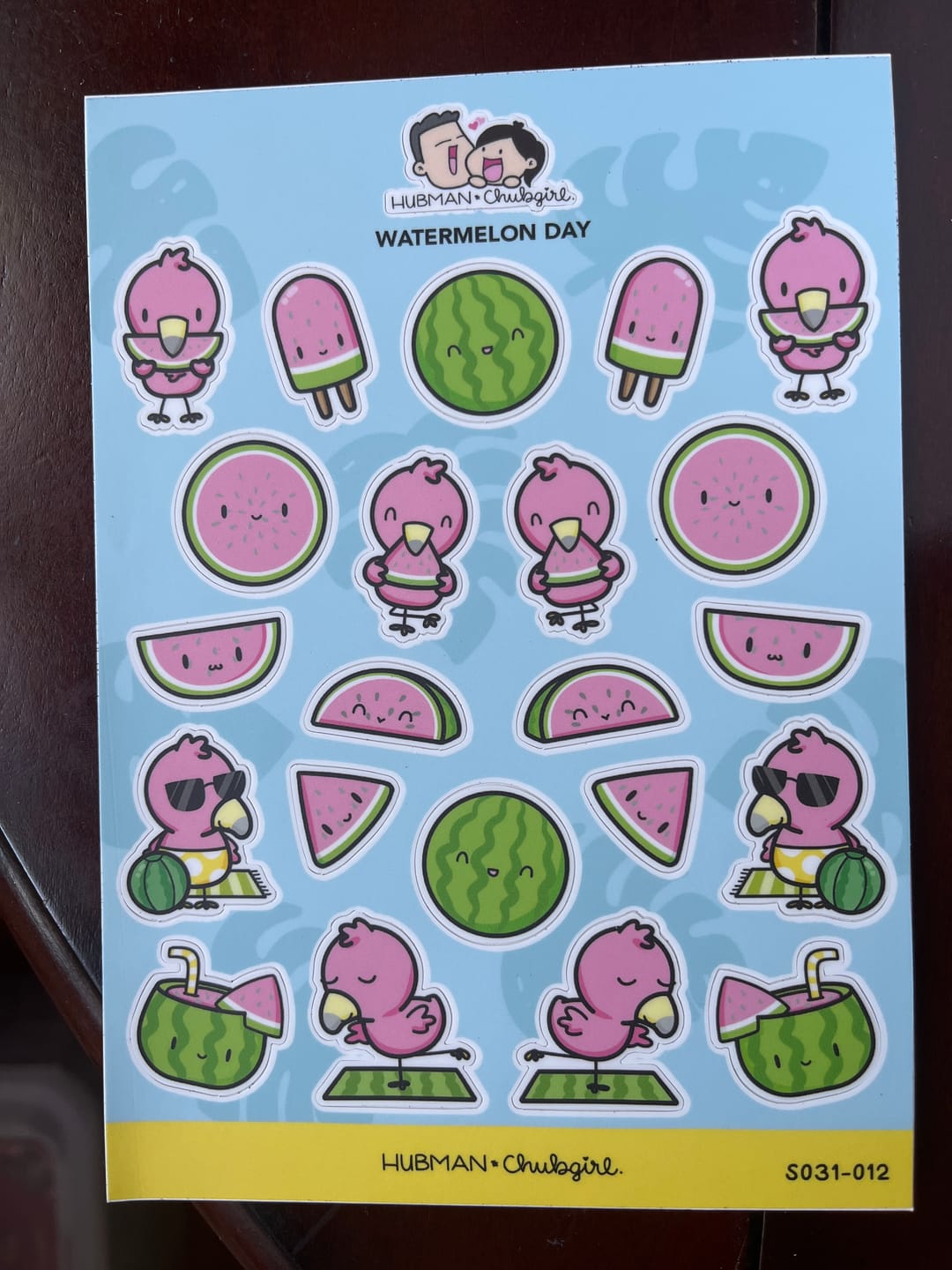 Customer photo review of Watermelon Day Sticker Sheet