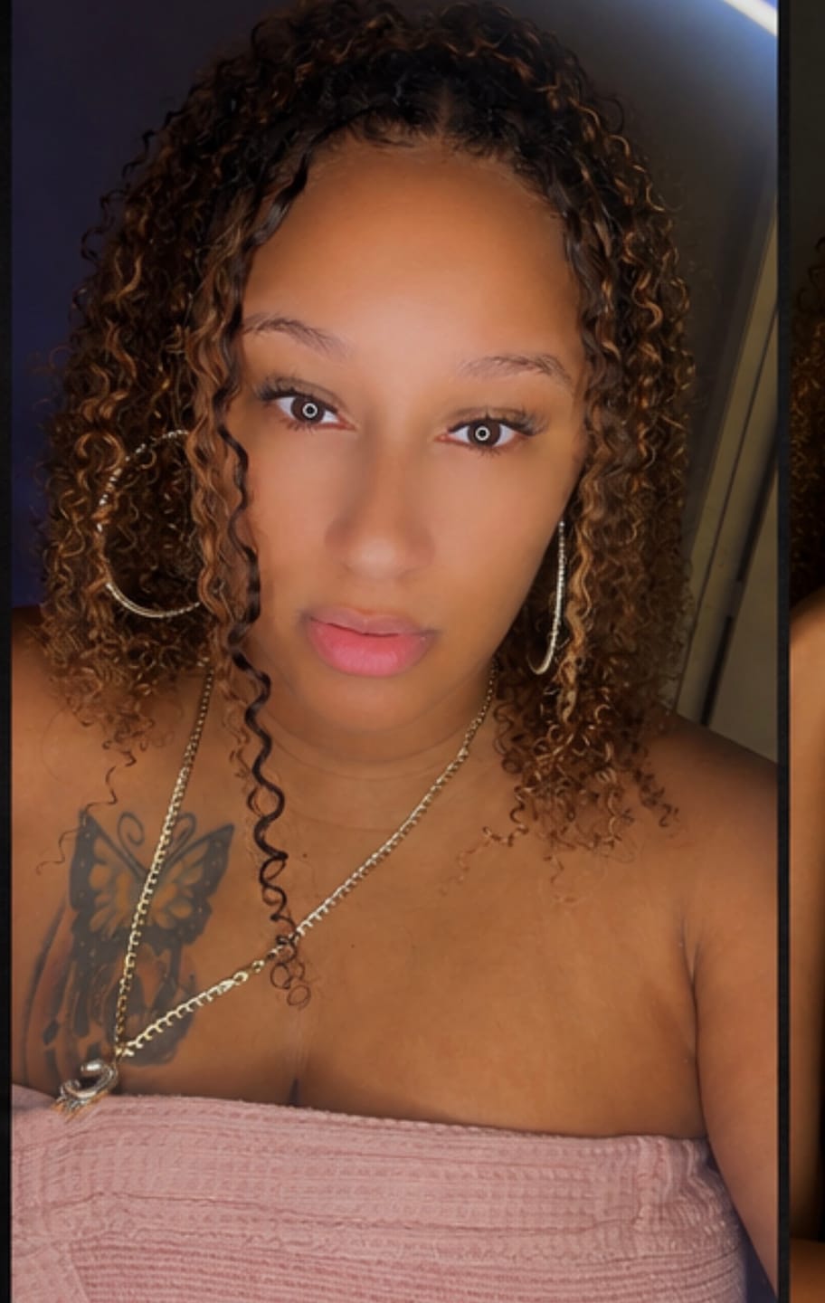 Customer photo review of #T1B/4/27/30 Mix Blend Water Curly Crochet Human Hair
