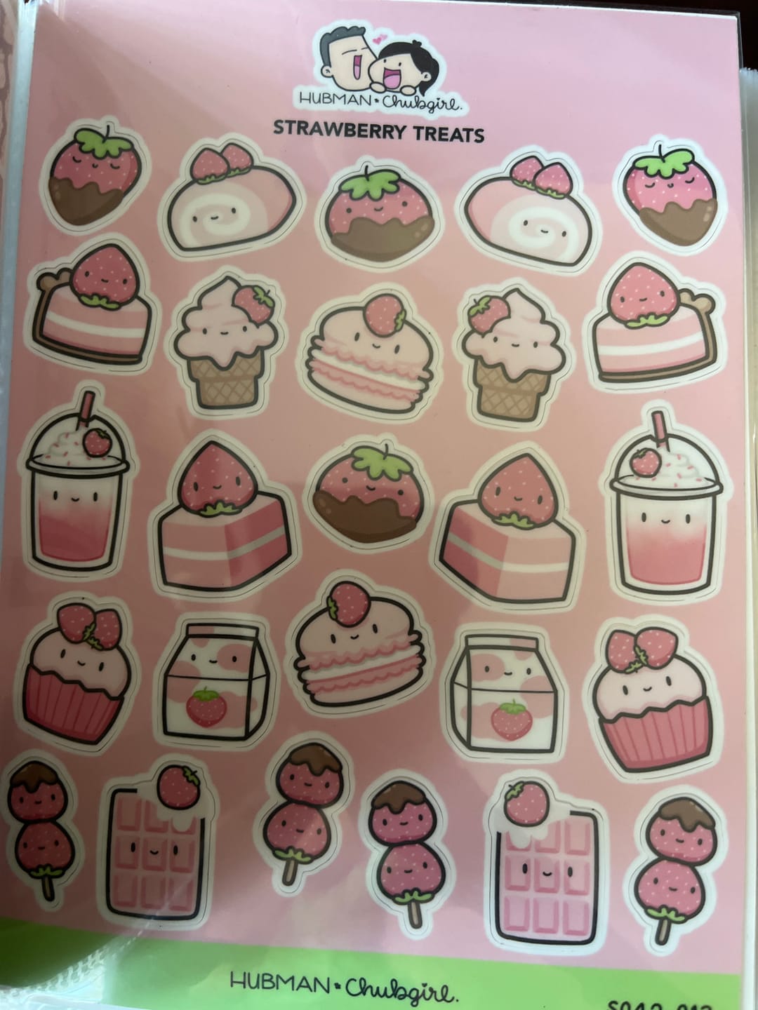 Customer photo review of Strawberry Snackies Sticker Sheet
