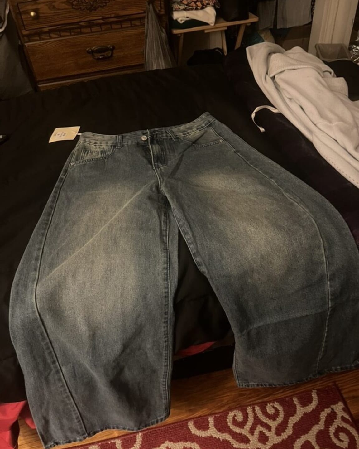 Customer photo review of ULTRA BAGGY WIDE LEG JEANS