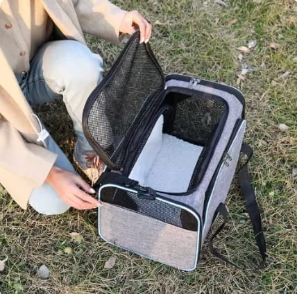 Customer photo review of Expandable Cat Travel Carrier
