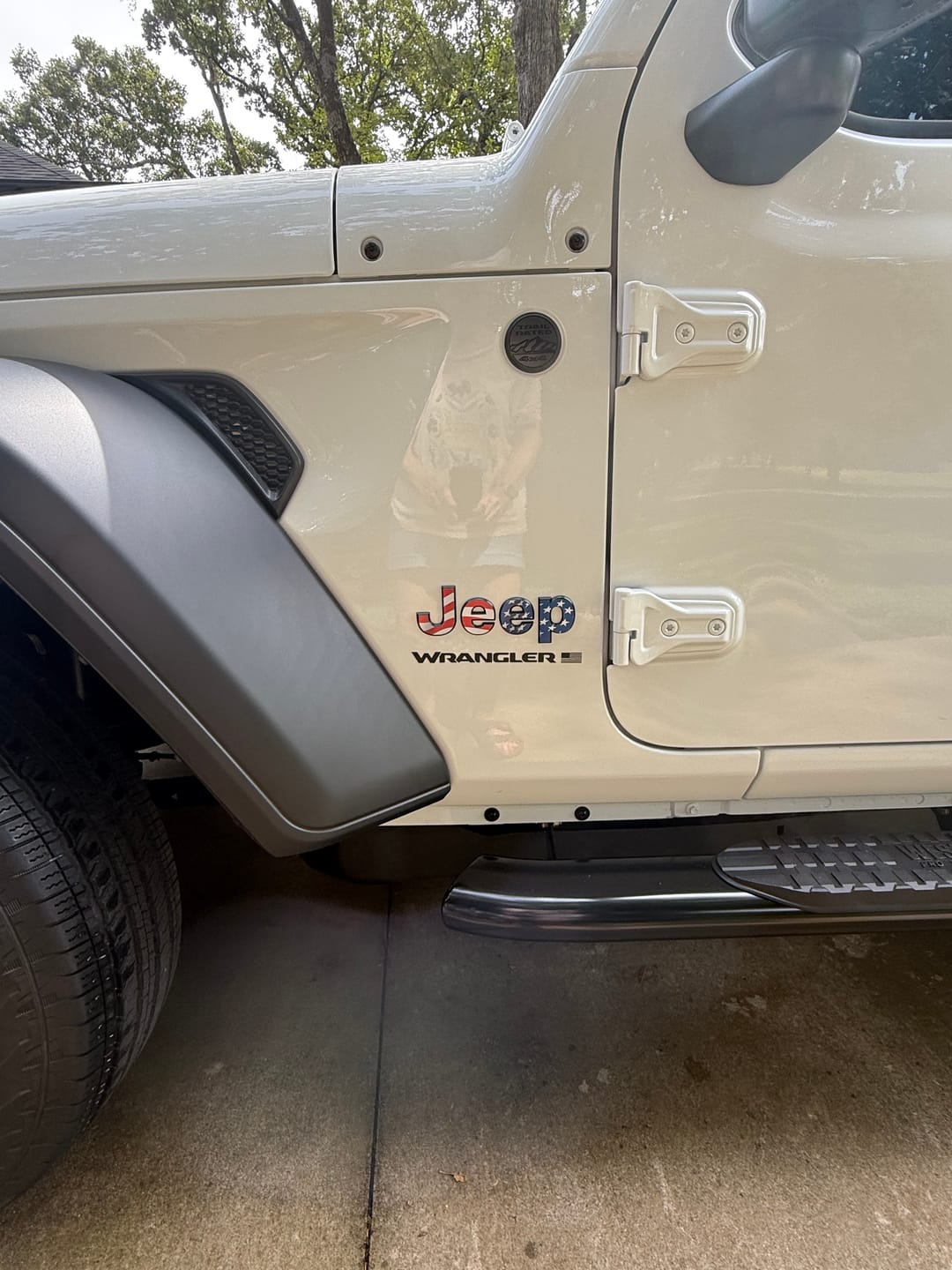Customer photo review of JEEP Wrangler Emblem Overlay Decal Set | Fits JL, JK, TJ & YJ