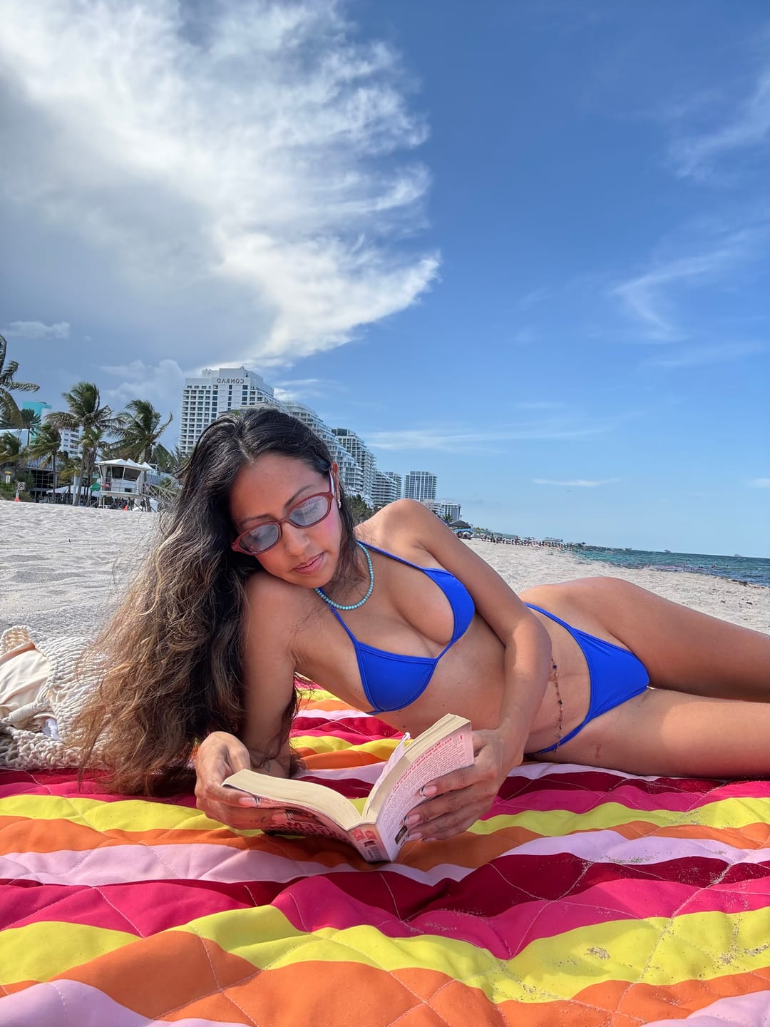 Customer photo review of 008 Micro Bikini Bottoms - Royal Blue