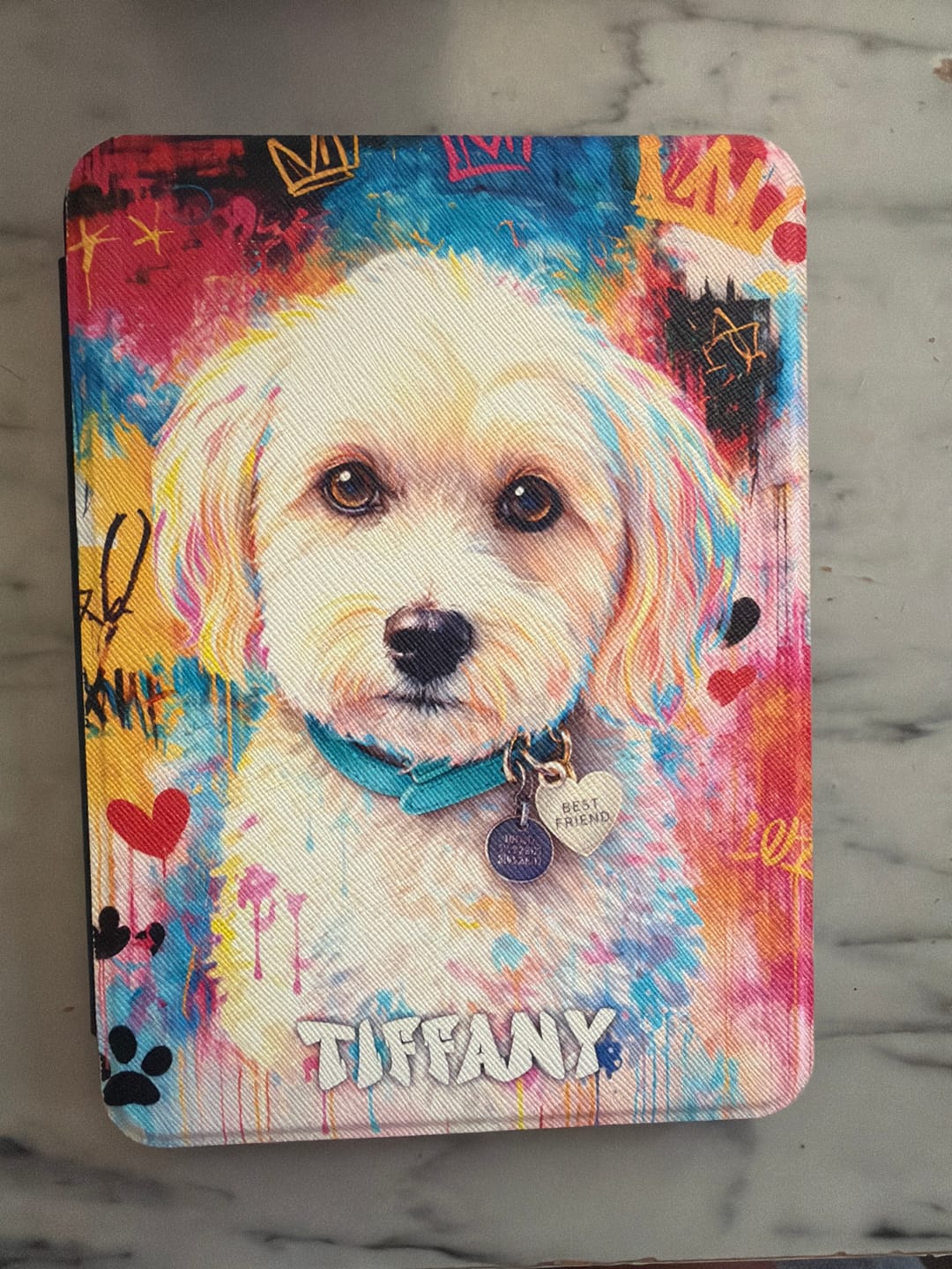 Customer photo review of Graffiti - Personalized Kindle Case