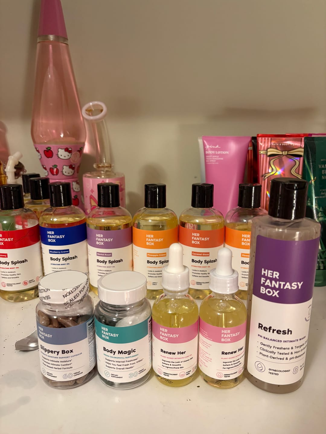 Customer photo review of Fruity Skin Body Oil Bundle