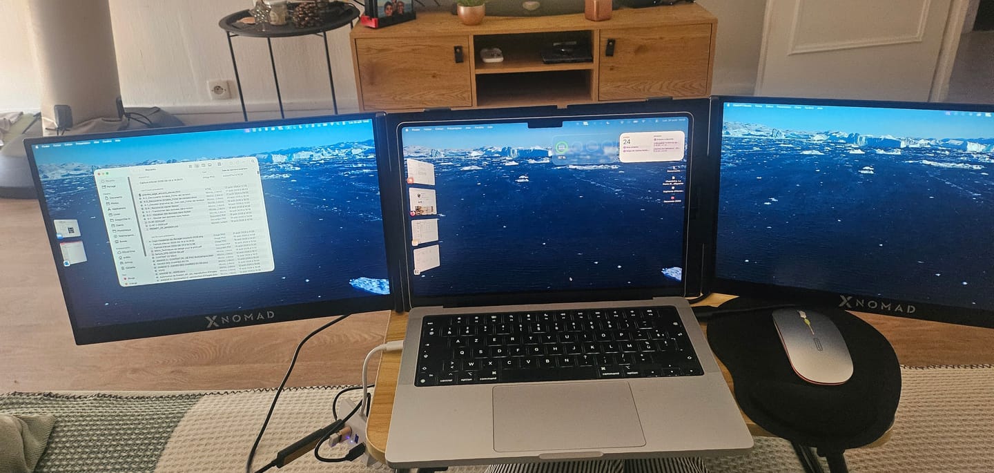 Customer photo review of X4 Air® Double Écran 15,3"