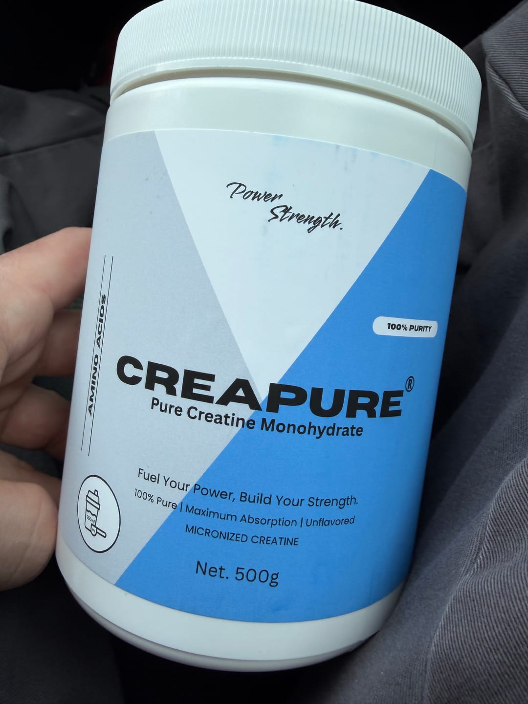 Customer photo review of Creapure® Monohydrate (500g)