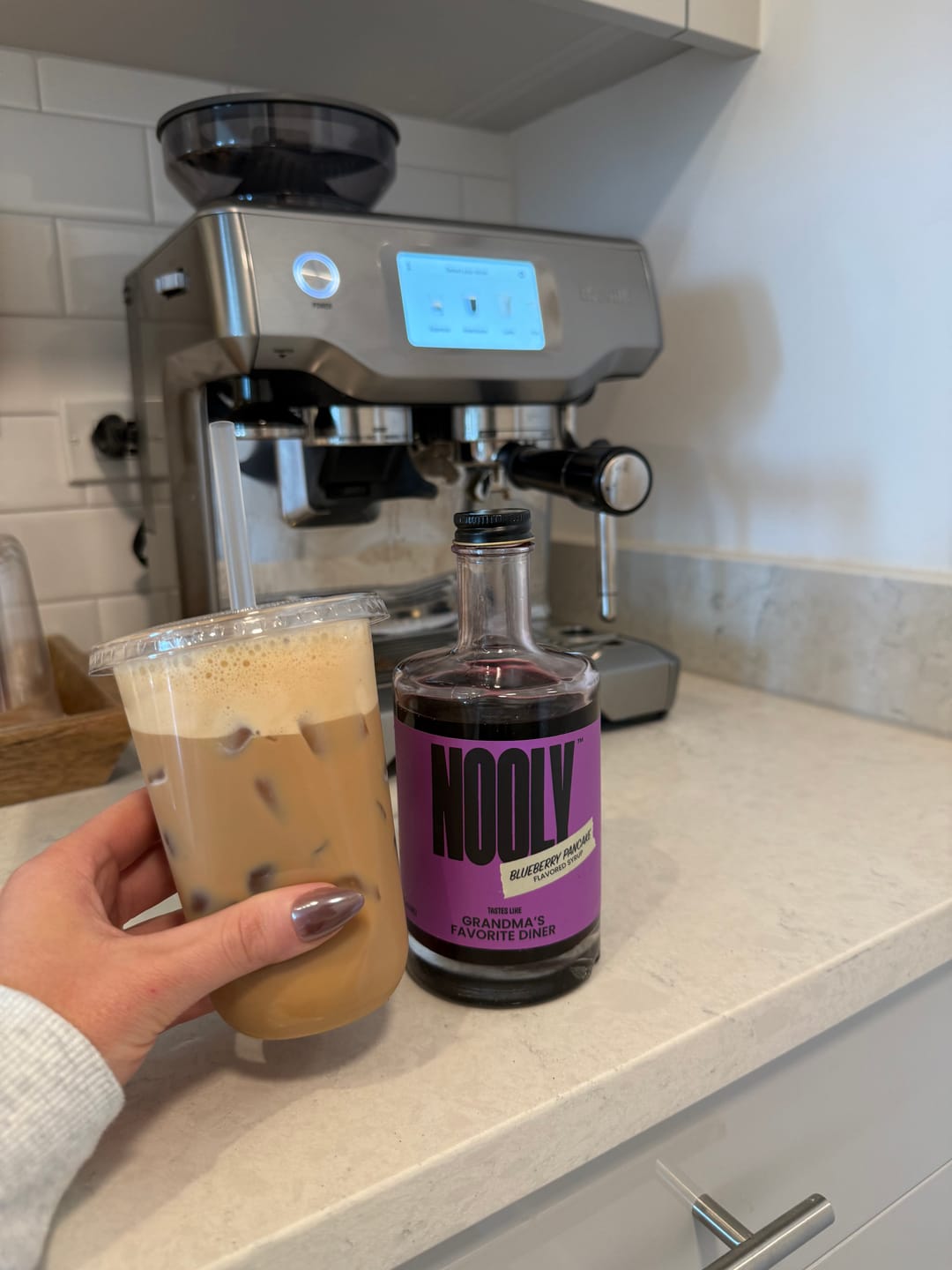 Customer photo review of Blueberry Pancake Syrup