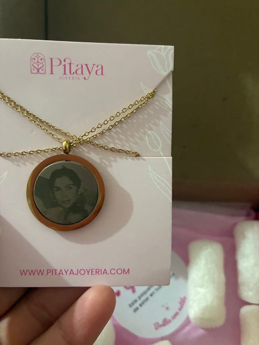 Customer photo review of Collar Memory  Personalizado