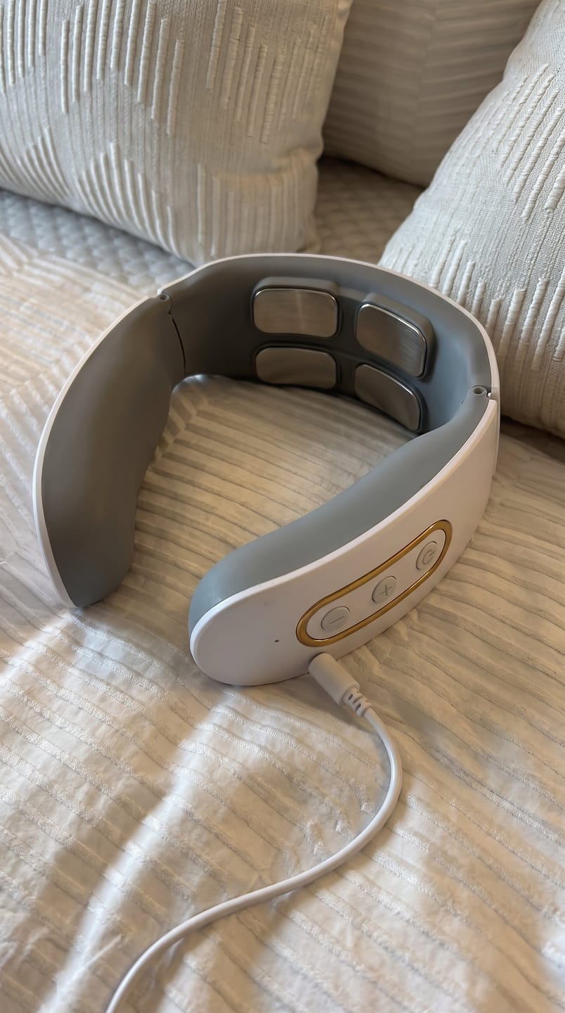 Customer photo review of Relixo Nackenmassagegerät