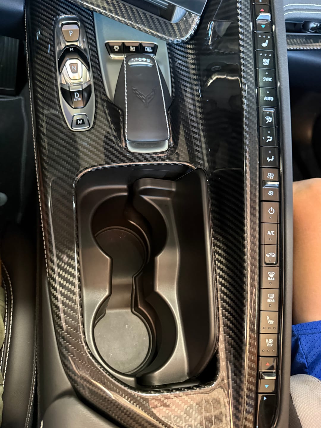 Customer photo review of C8 Corvette Real Carbon Fiber Center Console Cover | Interior Upgrade (2020–2025)