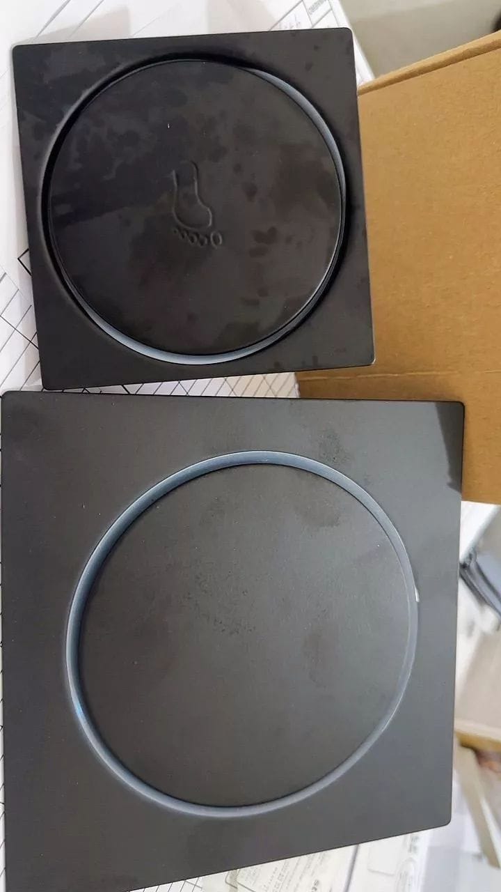 Customer photo review of Ralo Click De Banheiro Inteligente Inox Quadrado Veda Cheiro