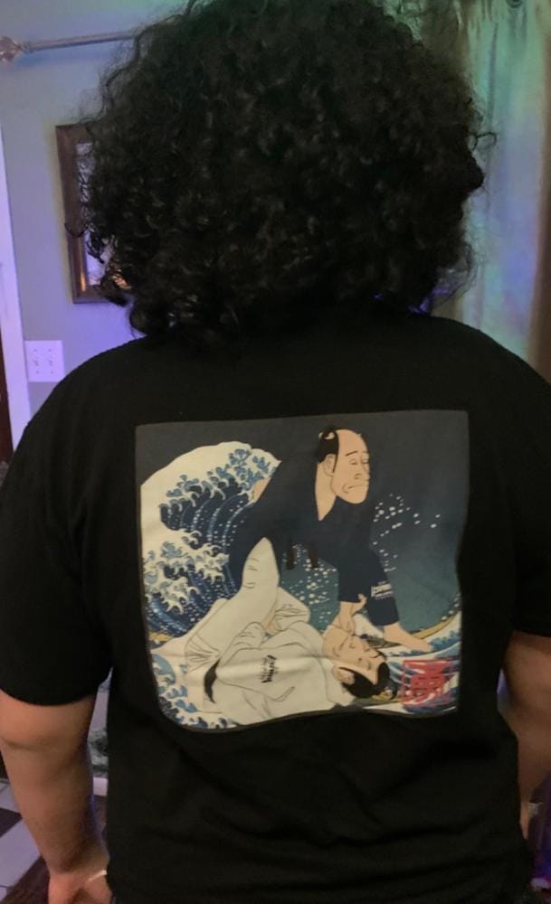 Customer photo review of Ukiyoe Jiu-Jitsu T-Shirt