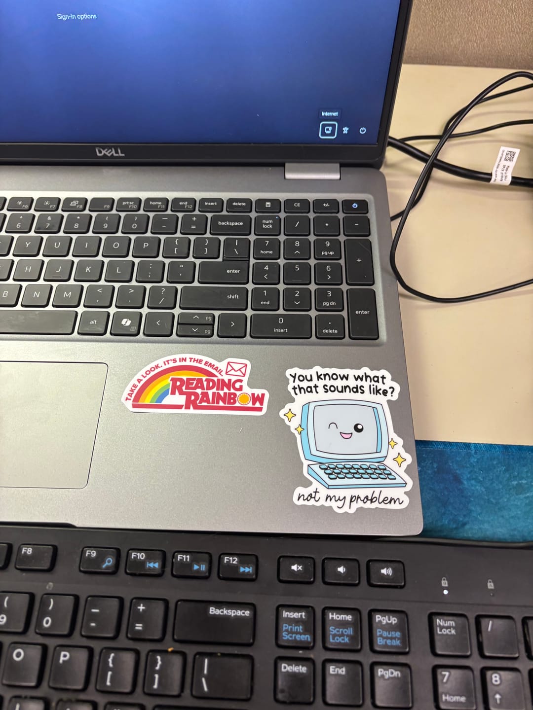 Customer photo review of Take A Look, It's In The Email Sticker