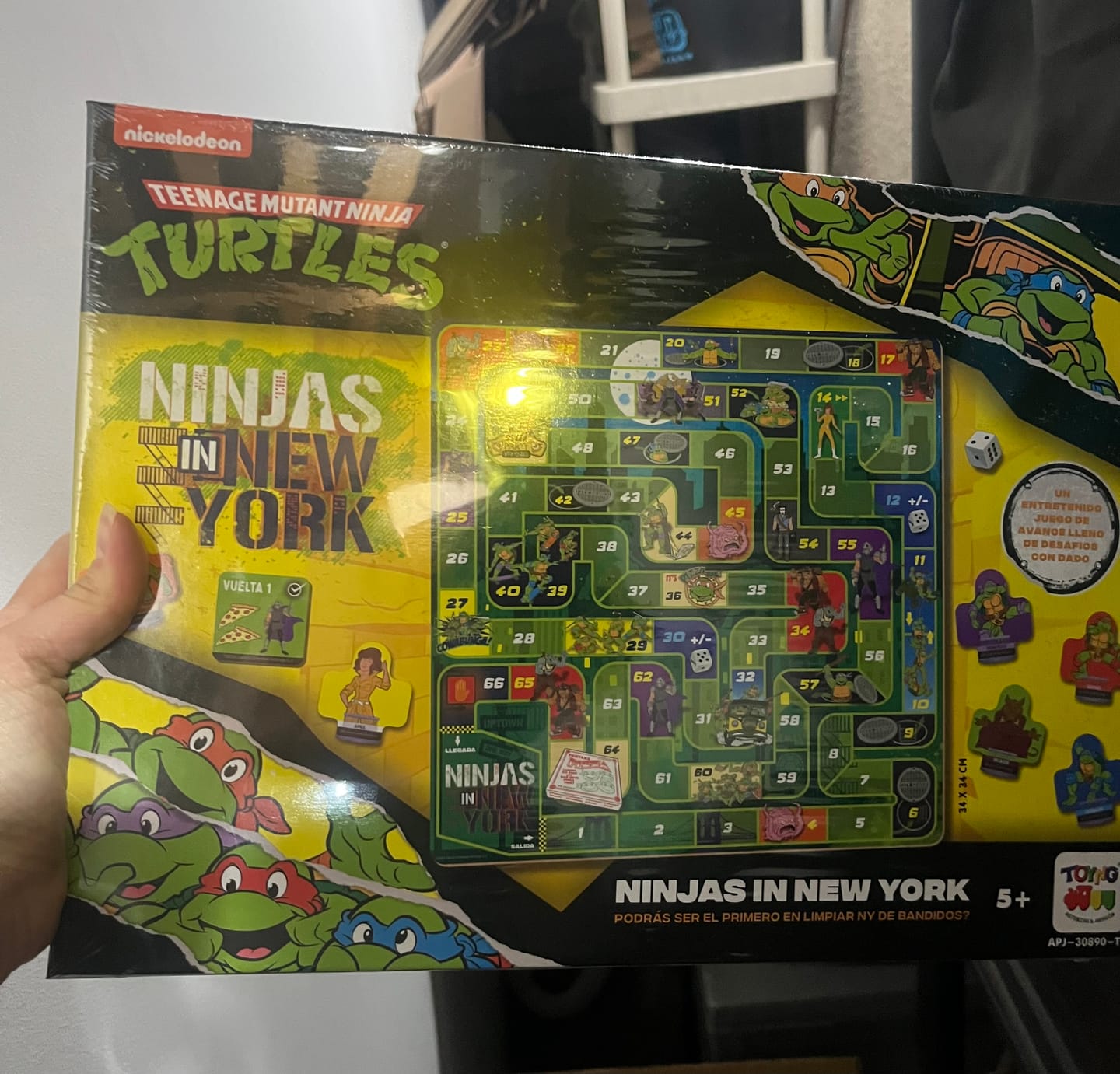 Customer photo review of Juego de Mesa Ninjas In New York - Tortugas Ninjas