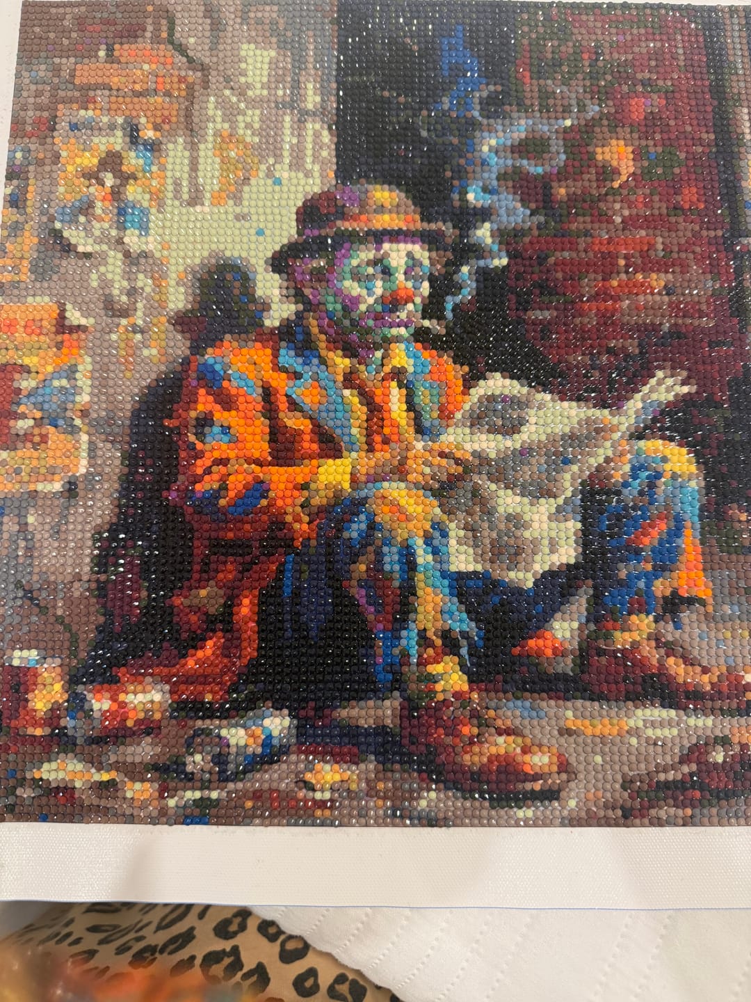 Customer photo review of Urban Clown Lantern (Diamond Painting)