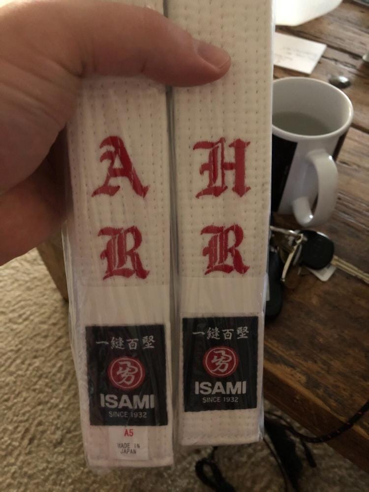 Customer photo review of Isami White Belt