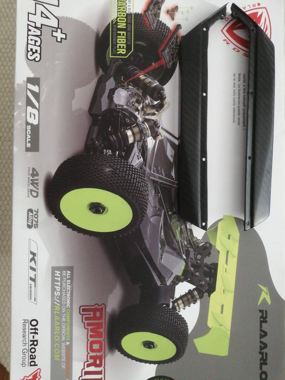 Customer photo review of Rlaarlo 1/8 4WD Buggy Dragon Scale Knight | DSK KIT