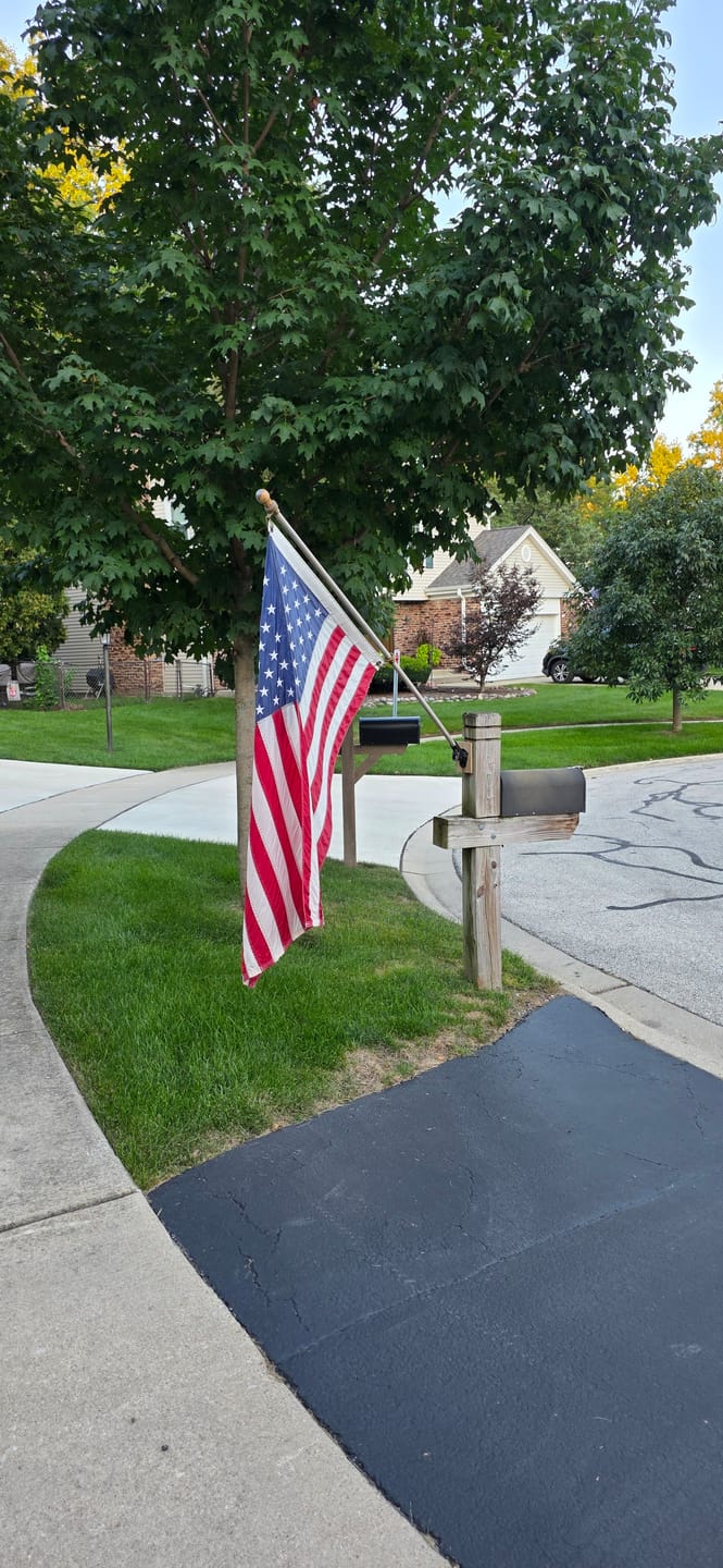 Customer photo review of 3' x 5' American Flag Set