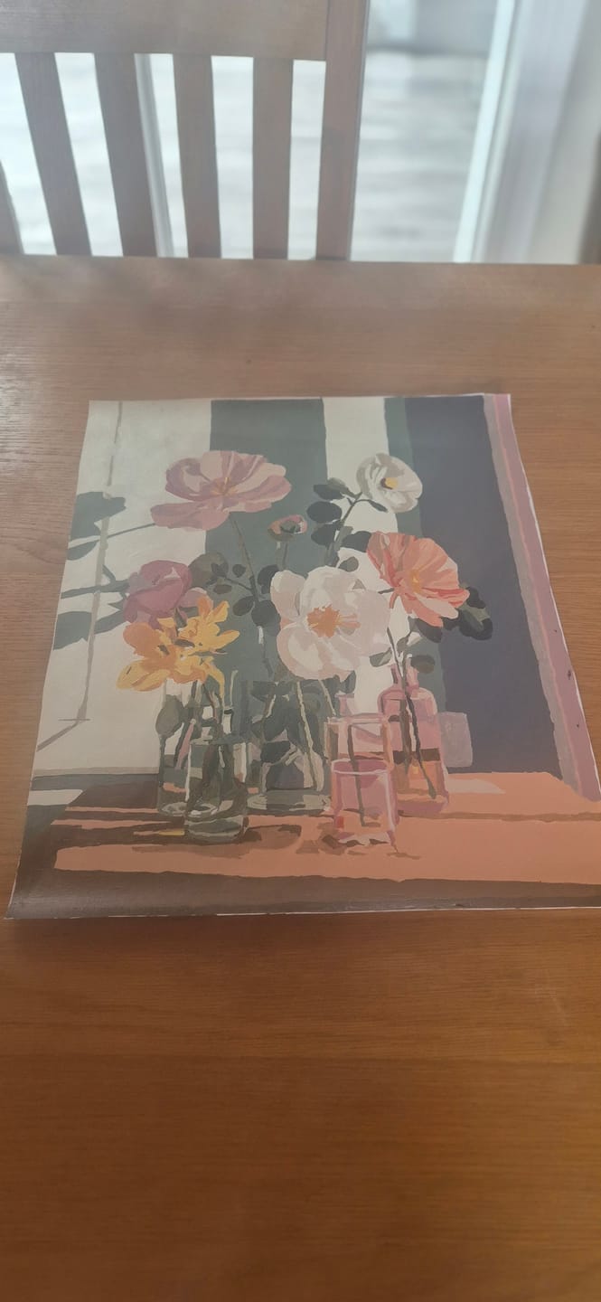Customer photo review of Beauty in glass | Paint by Number
