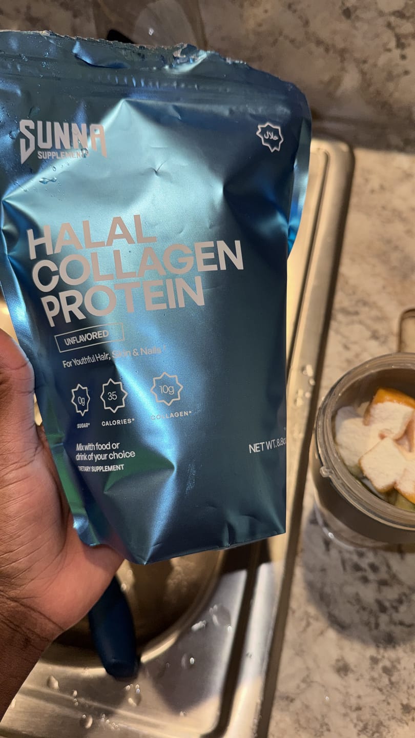 Customer photo review of Halal Collagen Protein