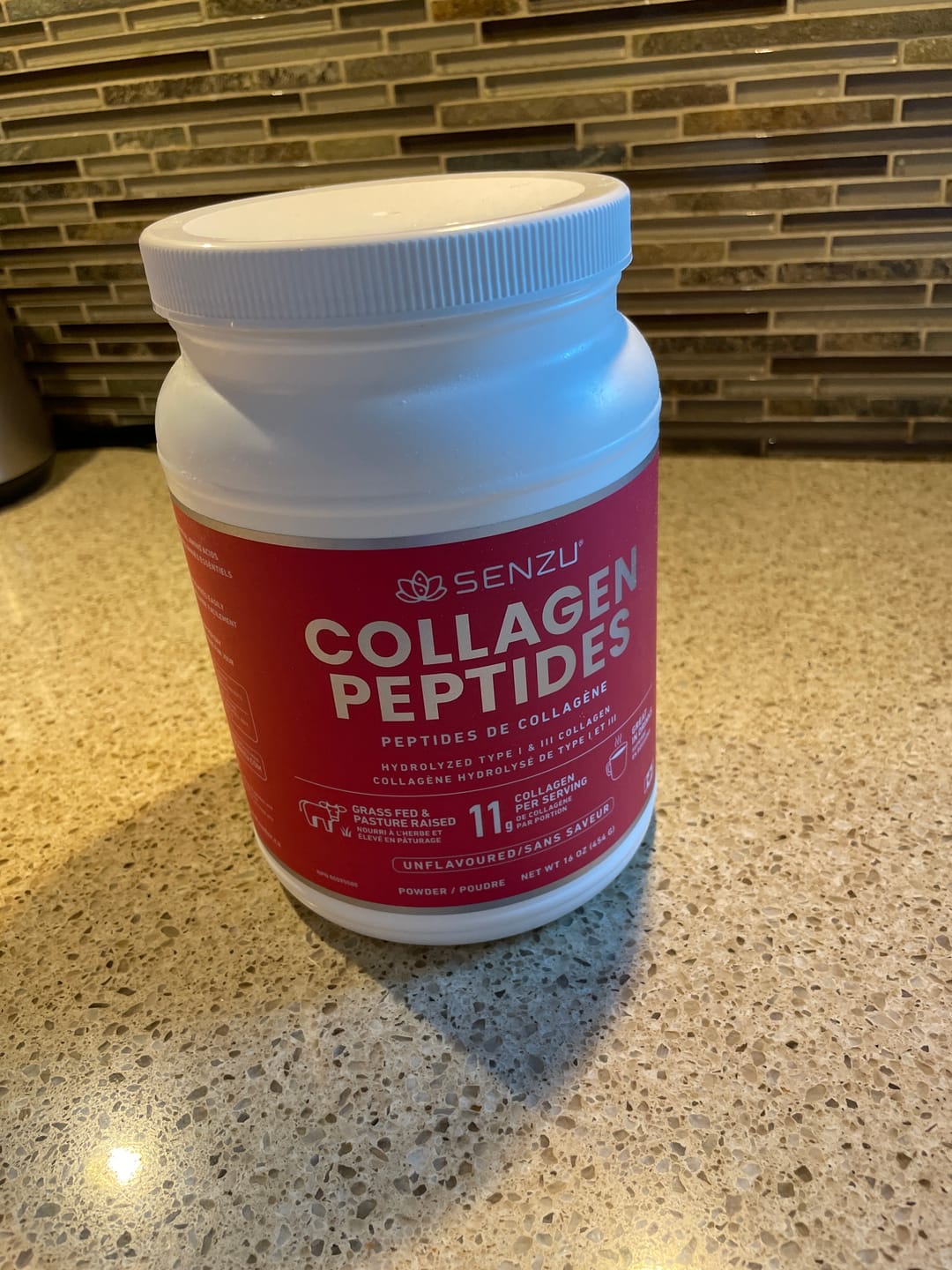 Customer photo review of Collagen Peptides Protein Powder (454g)