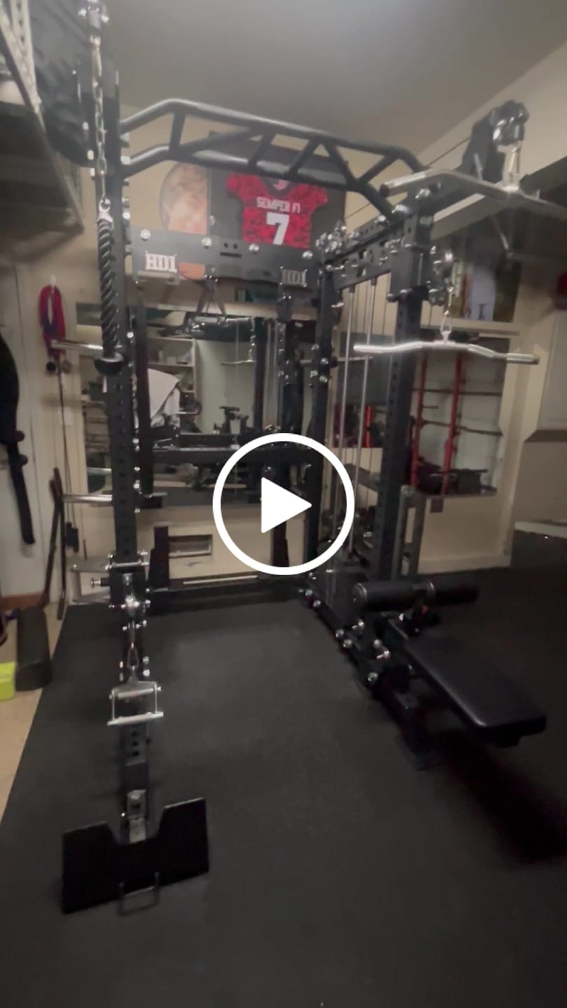Customer video review of HD1 Squat Rack Functional Trainer