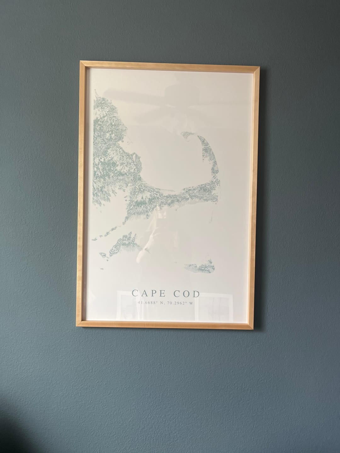 Customer photo review of Cape Cod Map Print