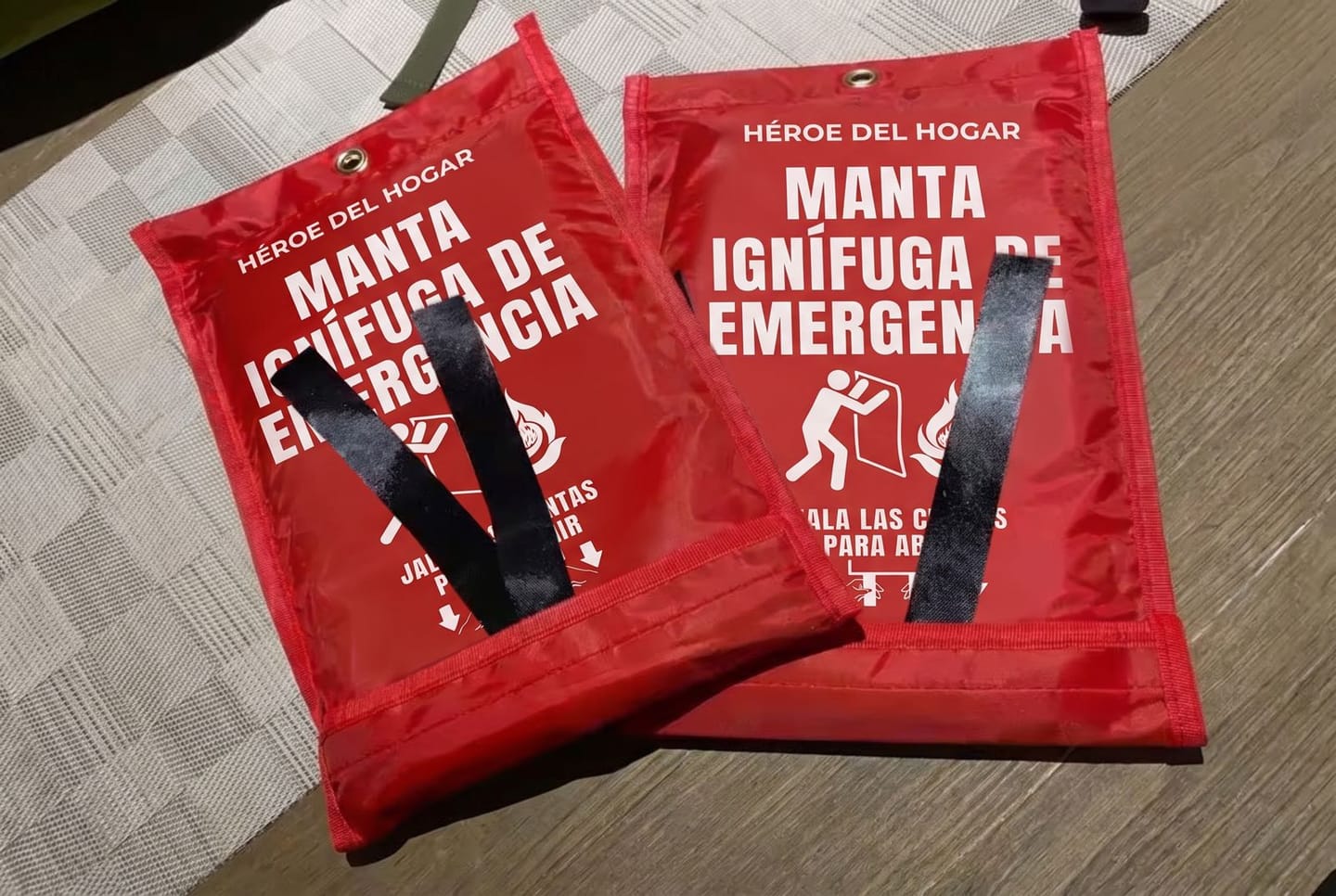 Customer photo review of Manta Ignífuga de Emergencia