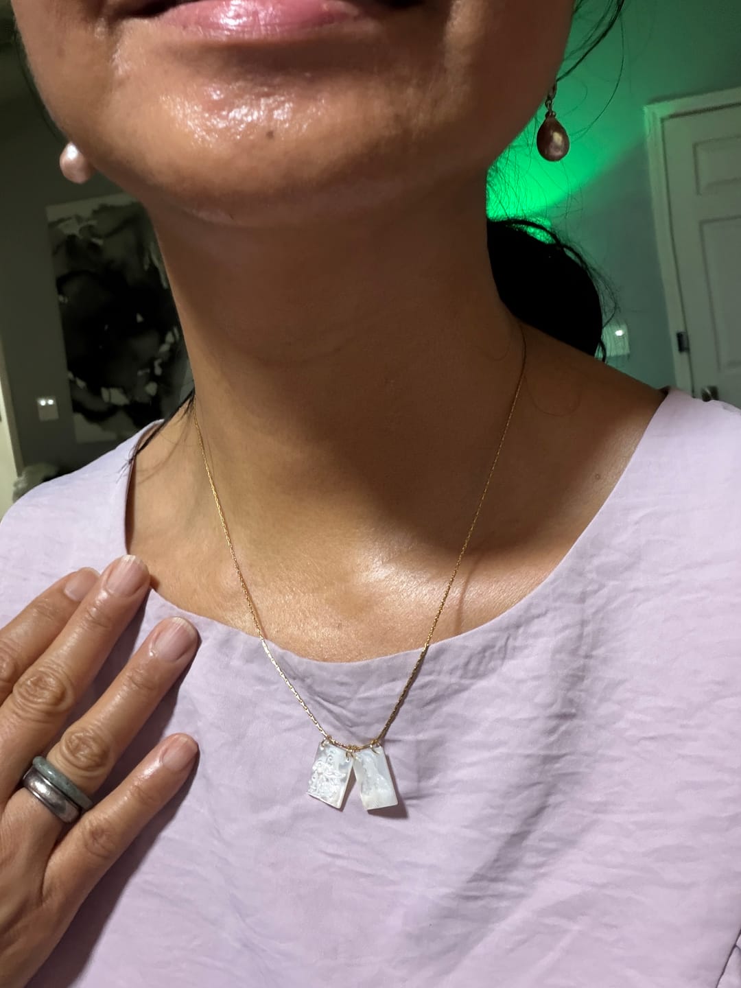 Customer photo review of The Scapular Necklace