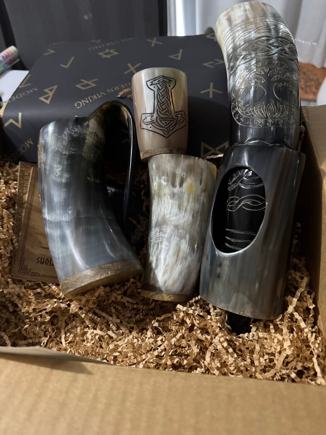 Customer photo review of Howling Fenrir Wolf Horn Mug 500mL