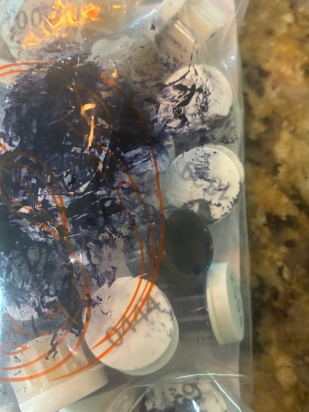 Customer photo review of Delft Lobster | Paint by Number