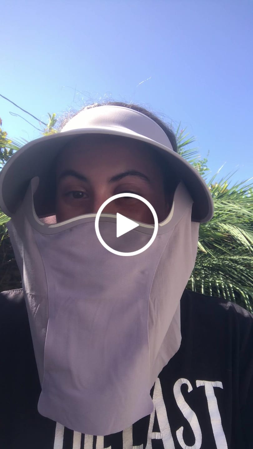 Customer video review of Women's Lightweight Sun Protection Visor UPF 50+ AS721