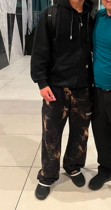 Customer photo review of 2094 - Tree Camo Collection - No Cuff Sweats