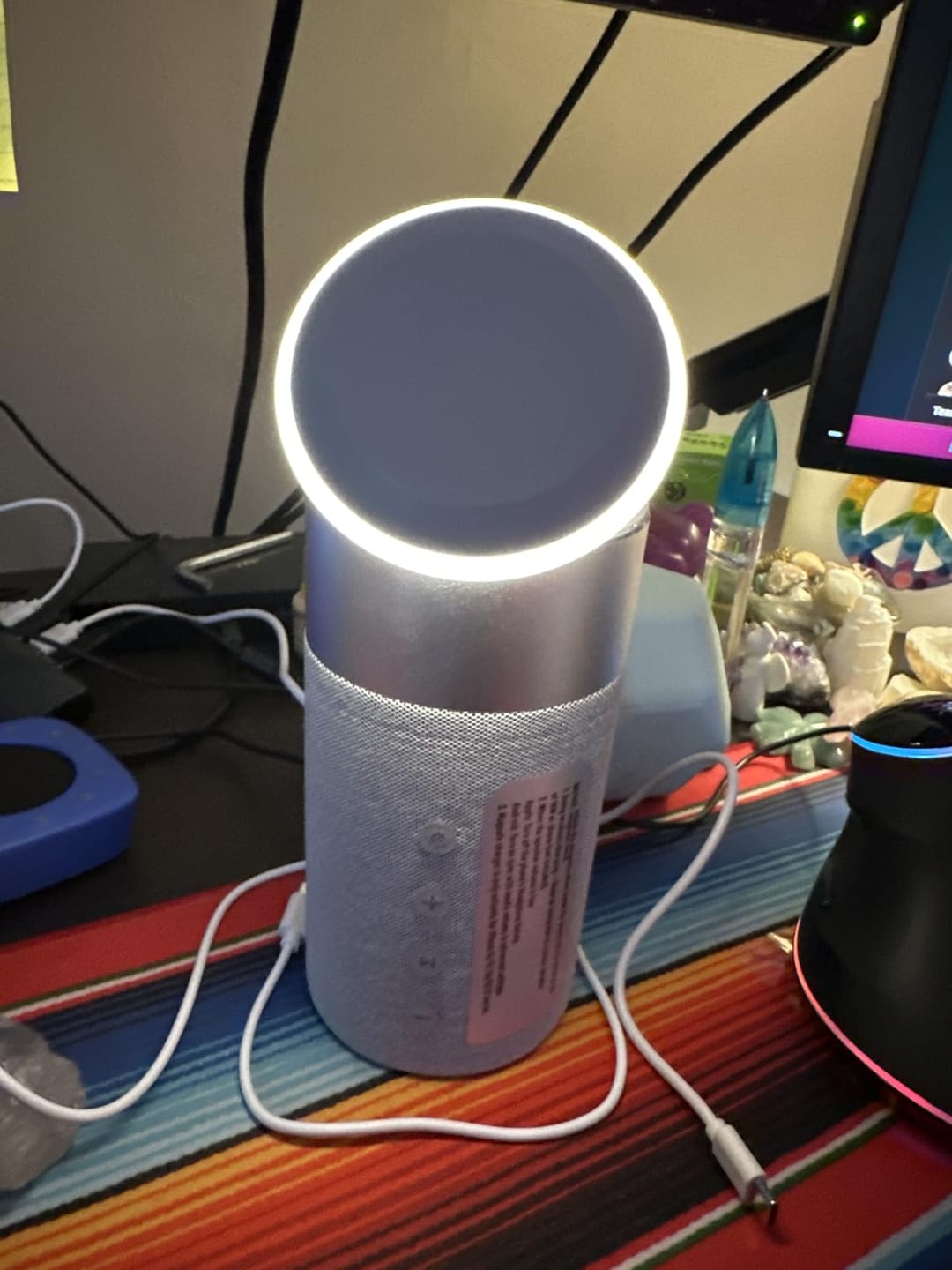 Customer photo review of GlowCharge 3-in-1 Charging Speaker