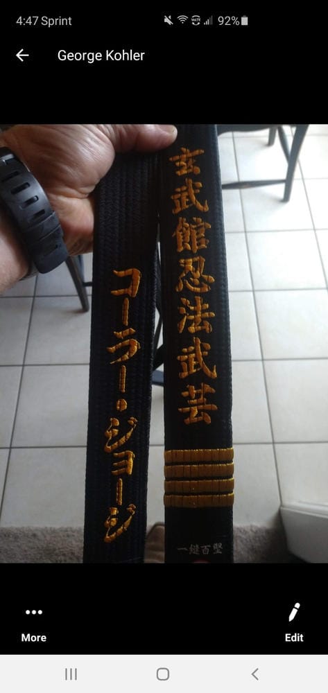 Customer photo review of Isami Black Belt Master