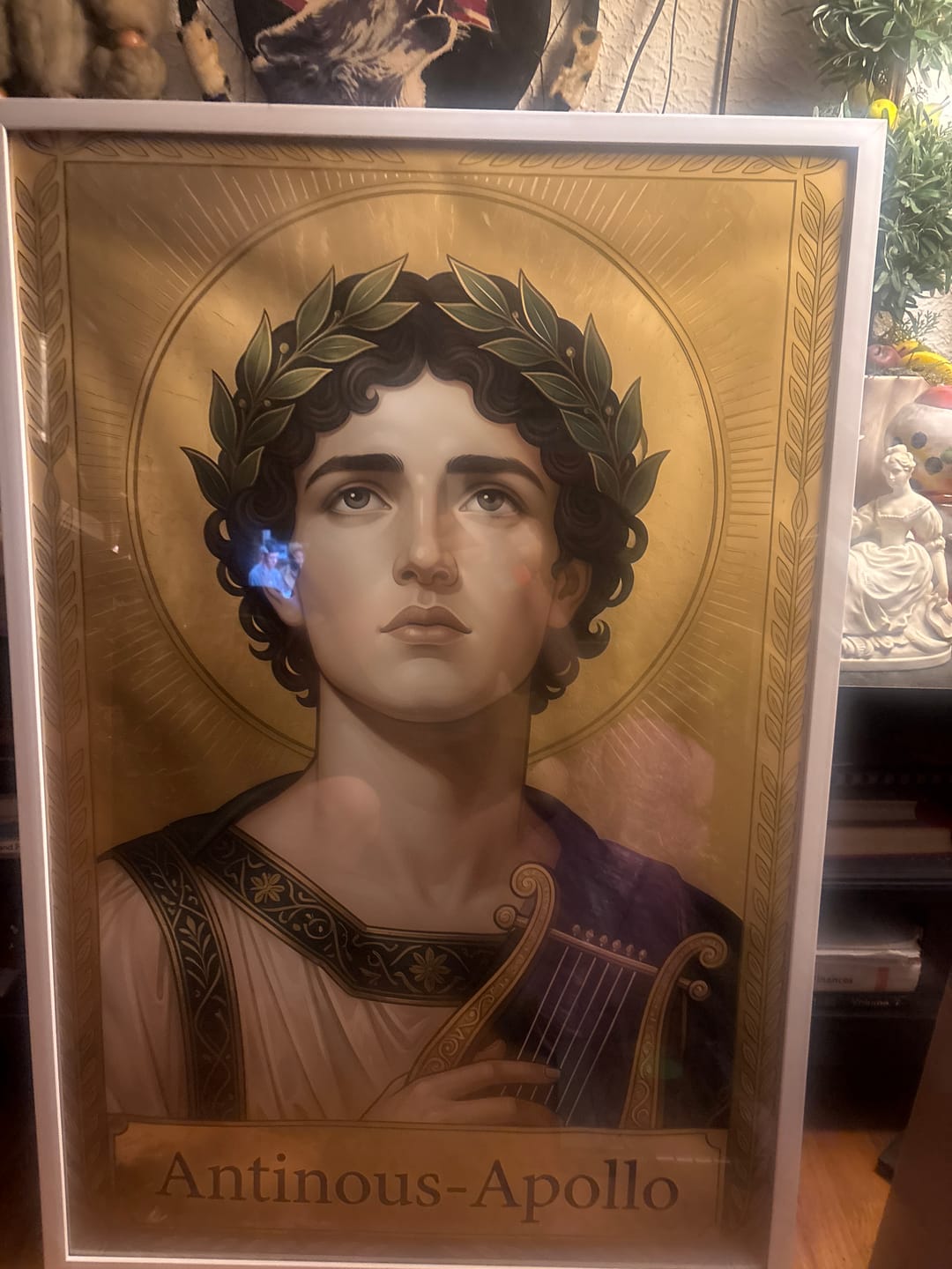 Customer photo review of Antinous-Apollo — Sacred Icon Print