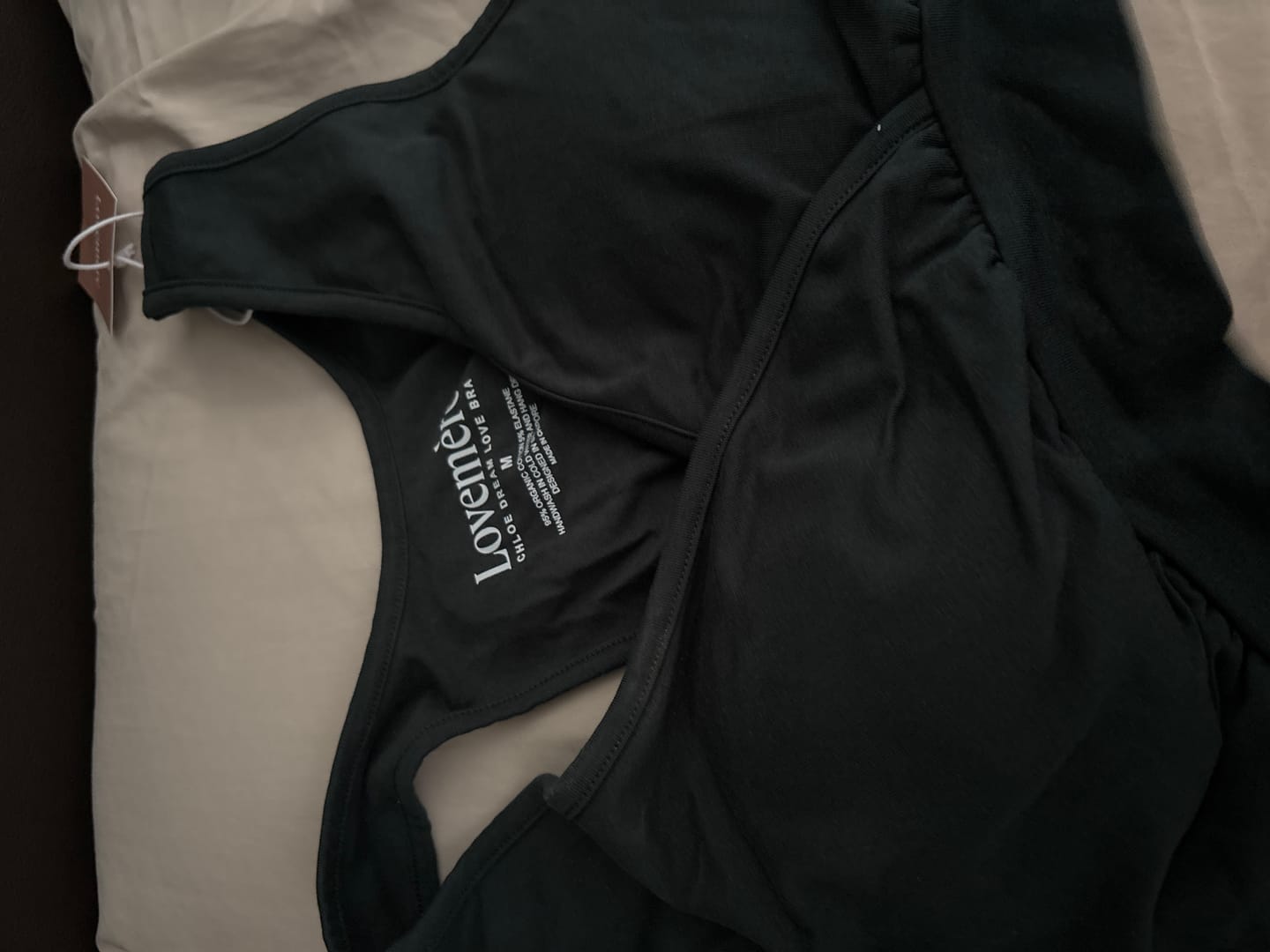 Customer photo review of Chloe Dream Love Organic Bra
