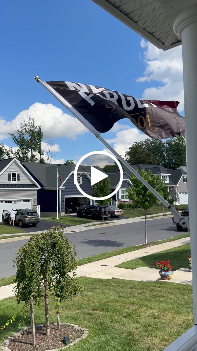 Customer video review of Never Forget 9.11.2001 Flag