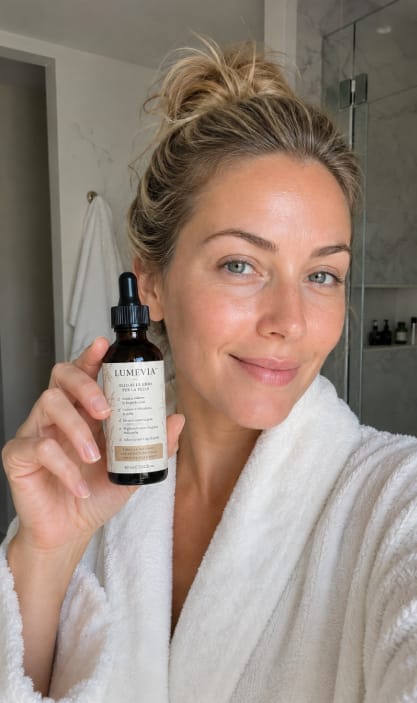 Customer photo review of Olio naturale contro i peli indesiderati del viso
