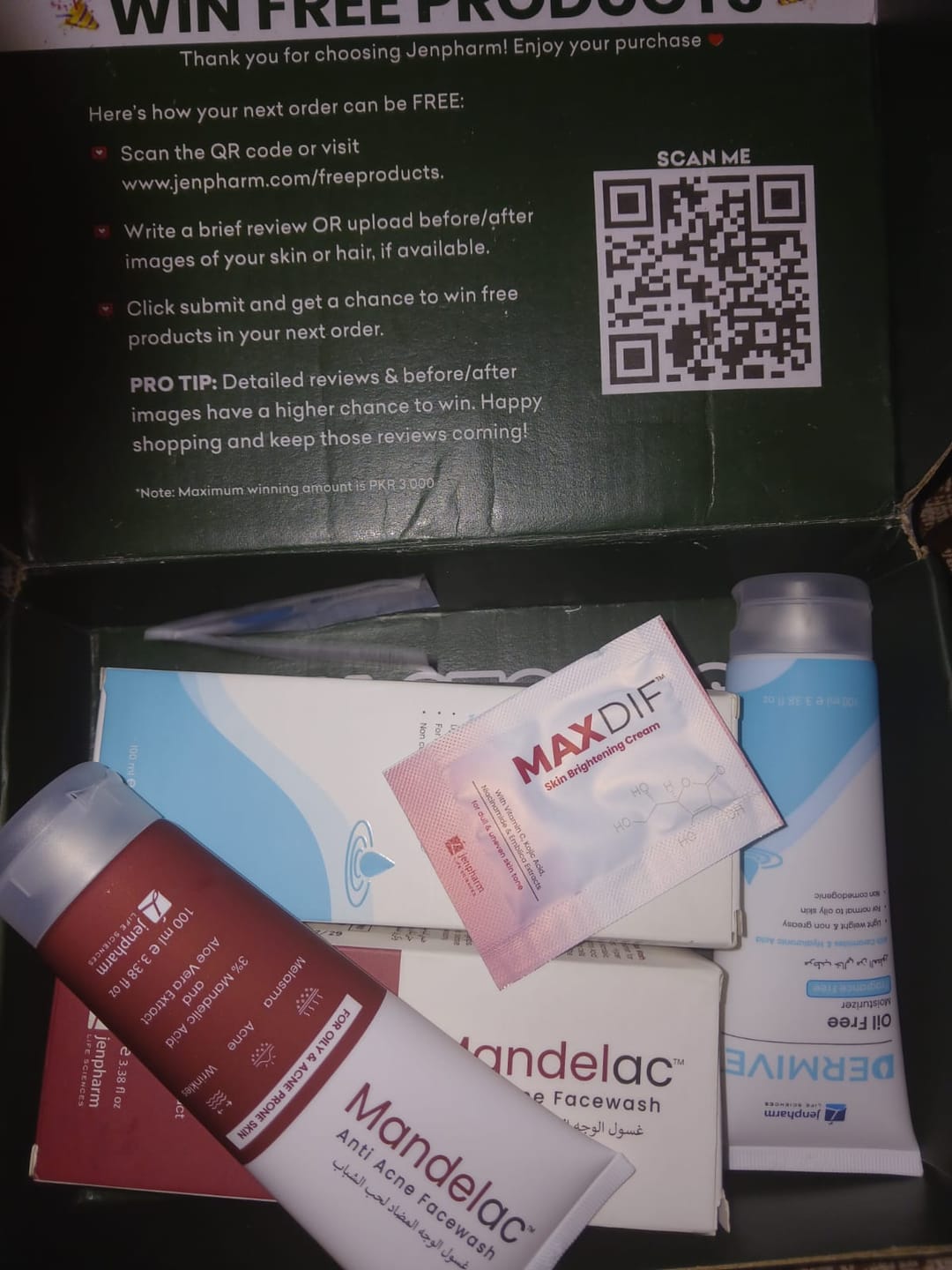 Customer photo review of MandelAC Facewash