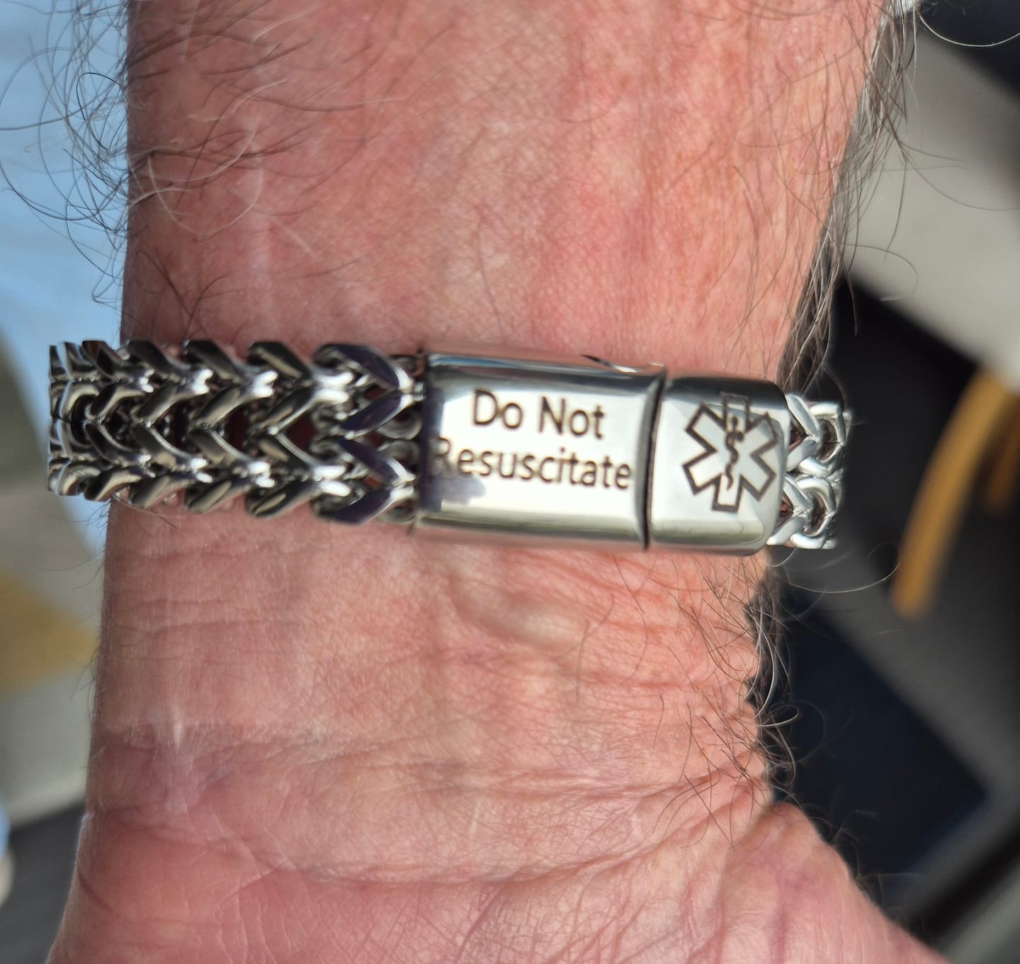 Customer photo review of Guardian Weave Medical ID Bracelet