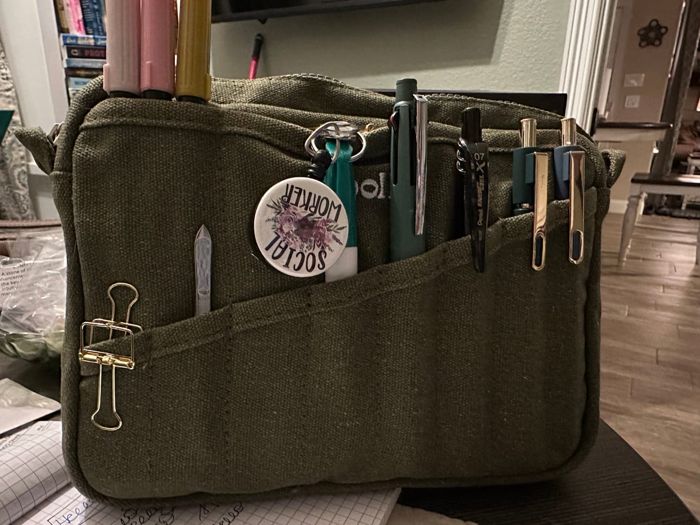 Customer photo review of Soolla® Studio Pouch, Deep Forest Green