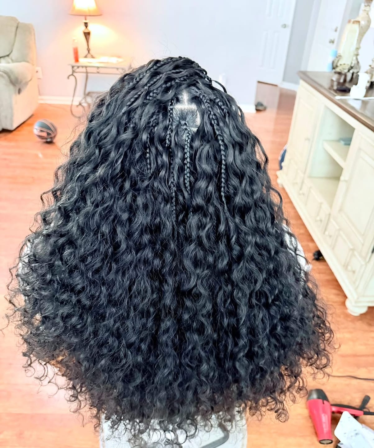 Customer photo review of Ywigs Loose Deep Wave Human Crochet Hair for Miracle Knots