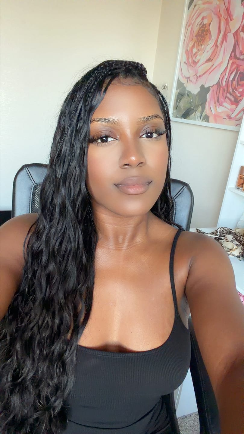 Customer photo review of Loose Wave Human Crochet Hair