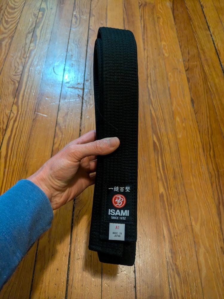 Customer photo review of Isami Karate Black Belt Premium