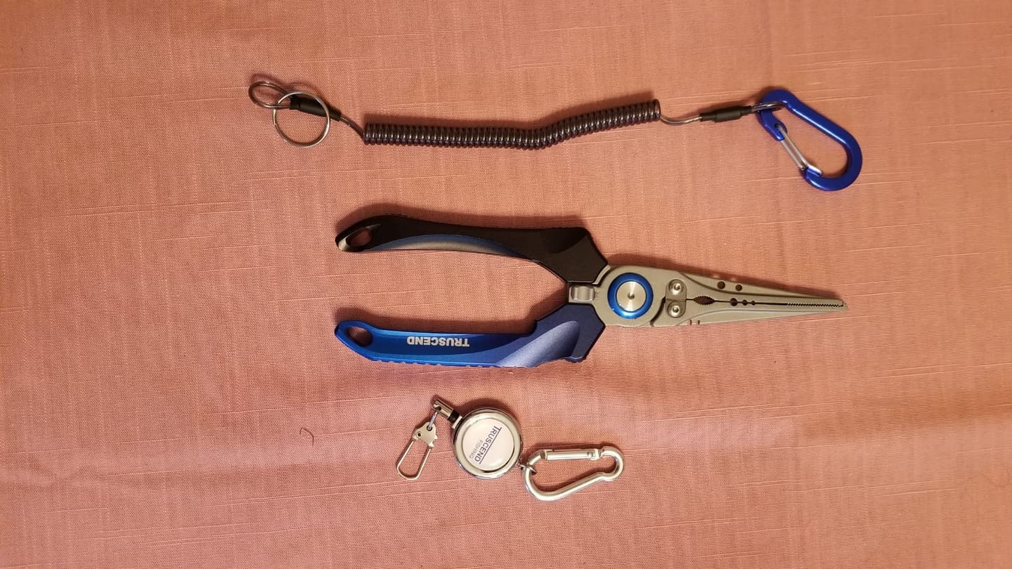 Customer photo review of Lockable Fishing Pliers with Ergonomic Handle & Teflon Coating